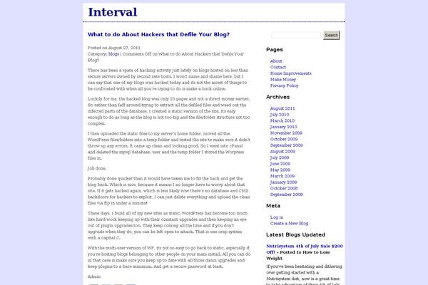 Home theme site design template sample
