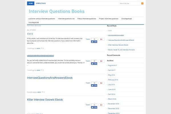 interviewquestionsebooks.com site used Freshlife