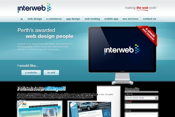 interweb.com.au site used Interweb