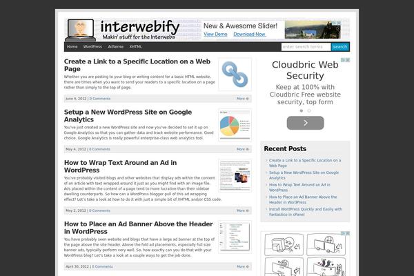 Wp Davinci theme site design template sample