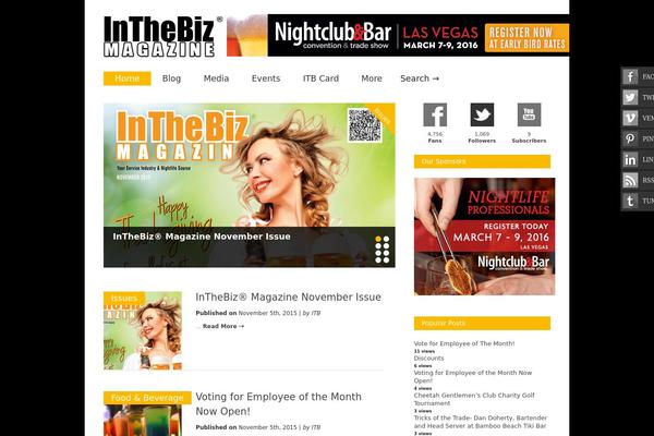 Gonzo theme site design template sample