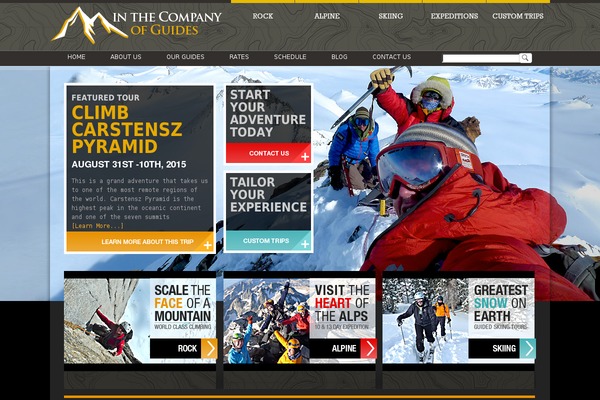 Icg theme site design template sample