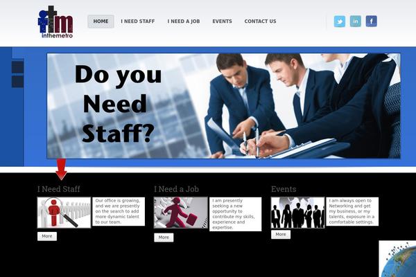 Bones theme site design template sample