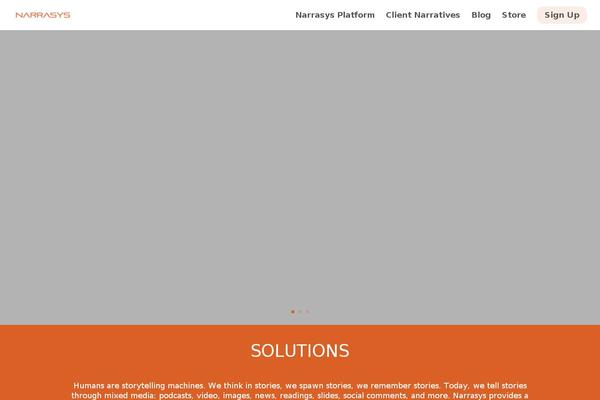 inthetelling.com site used Scratch-theme