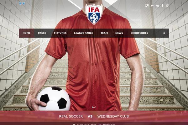 Realsoccer-v1-03 theme site design template sample