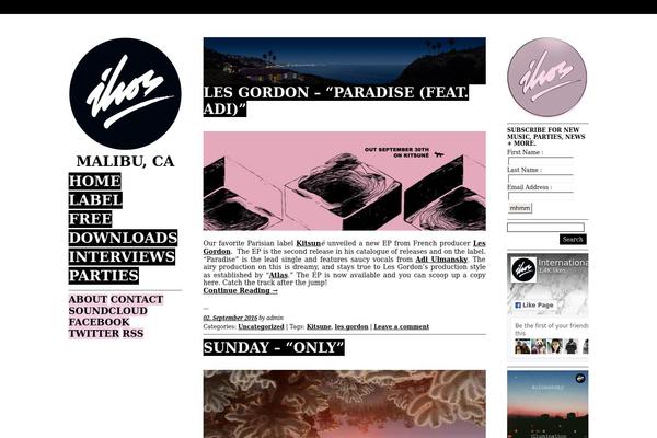 Ari theme site design template sample