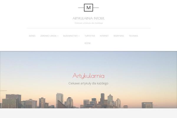 DynaBlue theme site design template sample