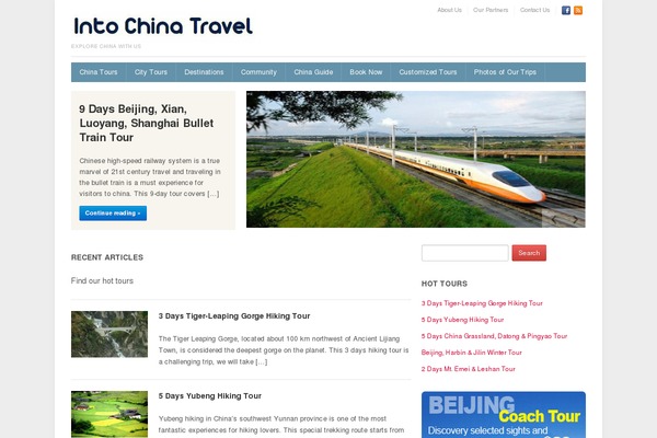 Discovery theme site design template sample