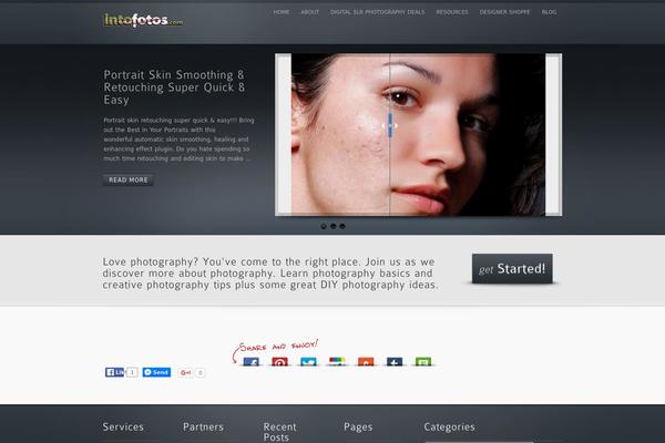inFocus theme site design template sample