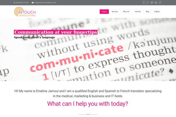 Fuego theme site design template sample