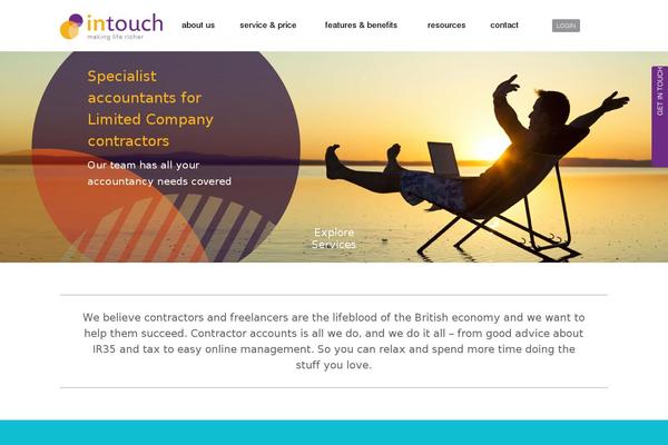 intouchaccounting.com site used Childthemedivi