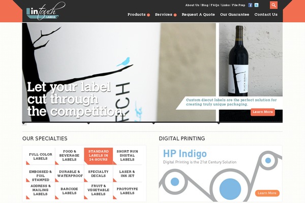 Intouch theme site design template sample