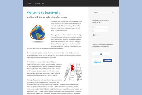Paradise theme site design template sample