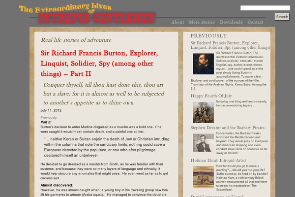 intrepidgentlemen.com site used Historytheme