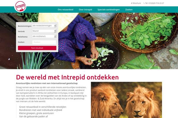 intrepidtravel.nl site used Intrepid