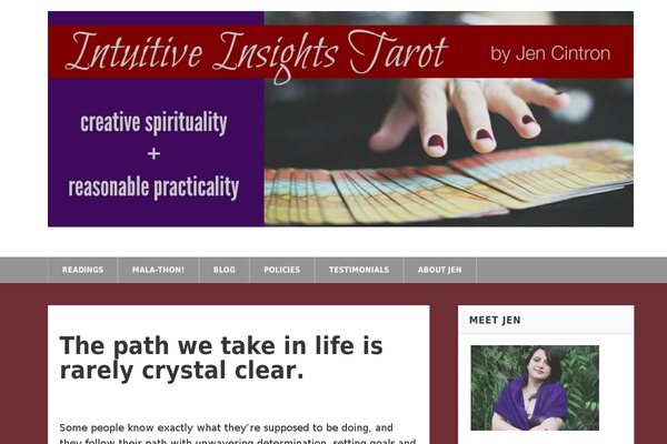 intuitiveinsightstarot.com site used Socialize Lite