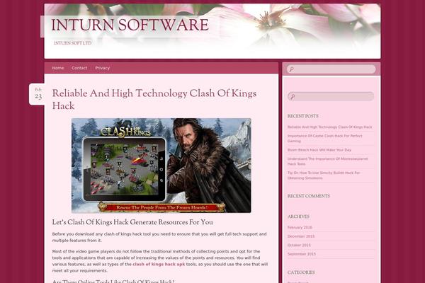 Site using Contact Form plugin