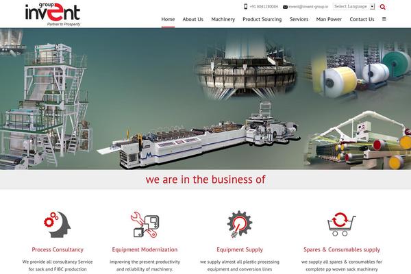Invent theme site design template sample
