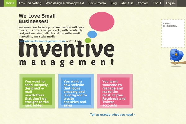 inventivemanagement.co.uk site used Inventive