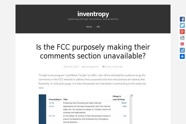 inventropy.us site used McKinley