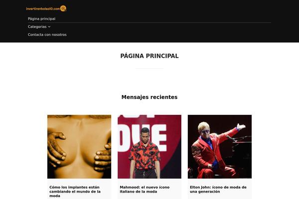 Inspiro theme site design template sample