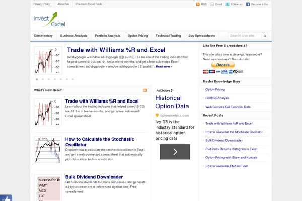 investexcel.net site used GeneratePress
