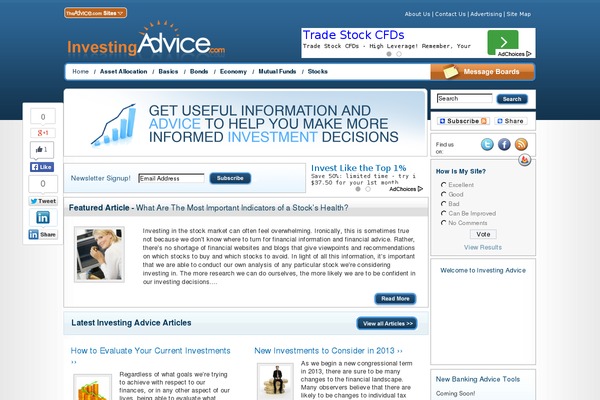 investingadvice.com site used Webrulon
