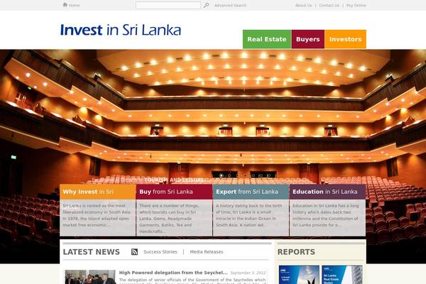 Invest theme site design template sample