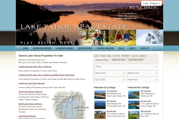investintahoe.com site used Sonoma_idxcentral