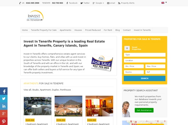 investintenerife theme websites examples
