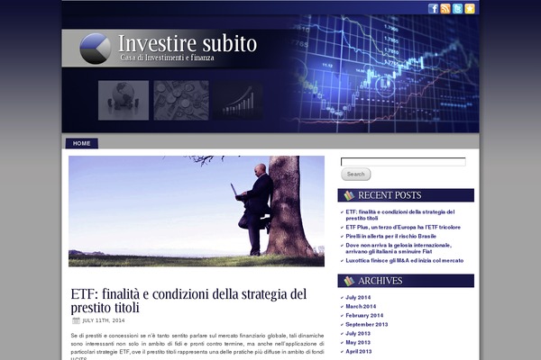 Finance theme site design template sample