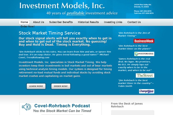 Inspire theme site design template sample