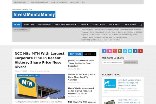 NewsOnline theme site design template sample