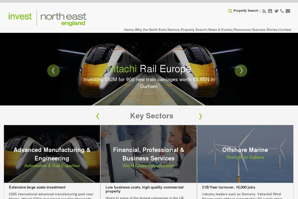 investnortheastengland.co.uk site used Invest