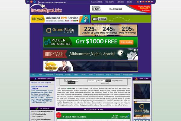 bitbillions theme websites examples