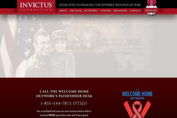 Invictus theme site design template sample