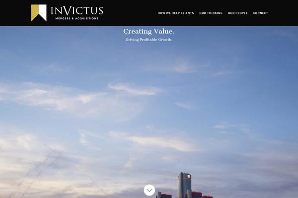 Invictus theme site design template sample