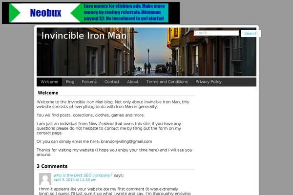 Parament theme site design template sample
