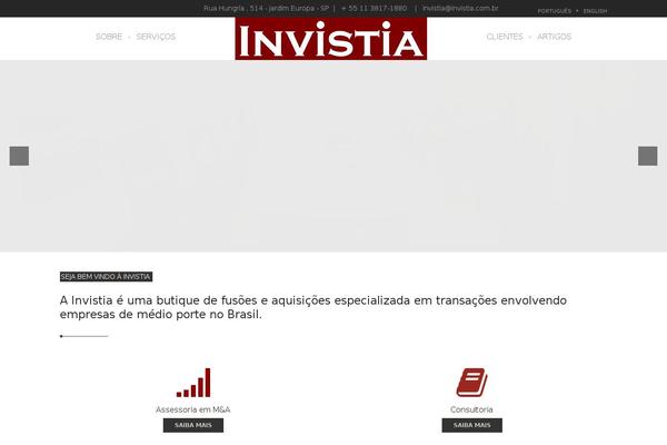 invistia.com.br site used Lawyer-theme