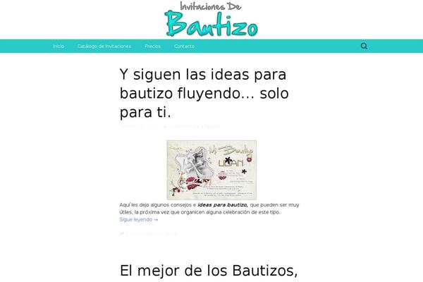 invitacionesdebautismo.com site used Twenty Thirteen