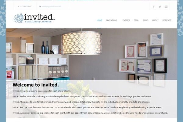 The Box theme site design template sample