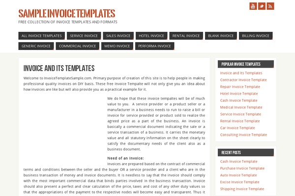 Parabola theme site design template sample