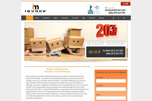 invokemoving.com site used Invoke