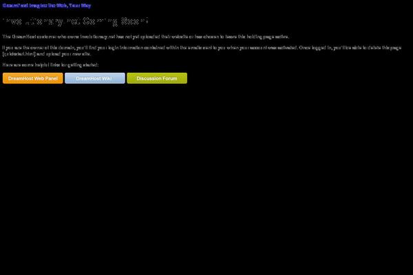Dreamhost theme site design template sample