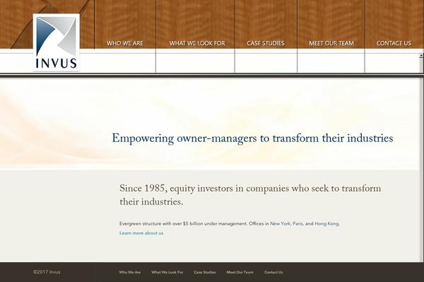 invus.com site used Invus