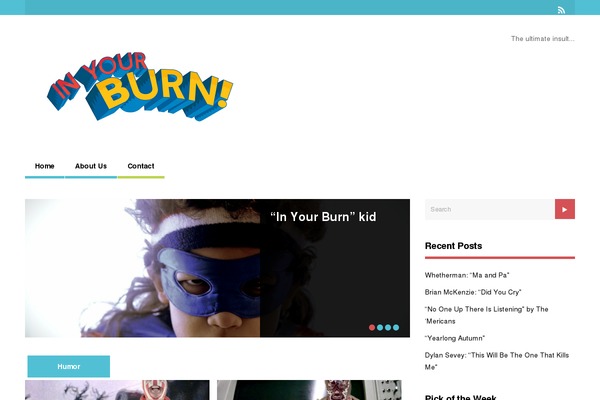 The Gossip theme site design template sample