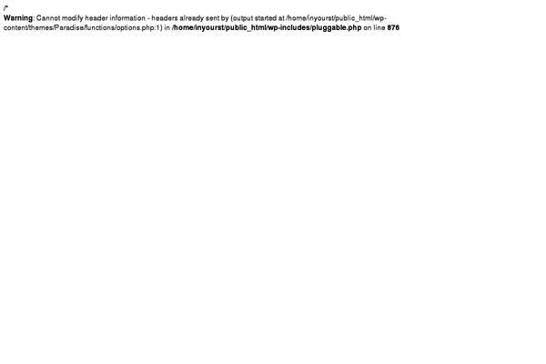 Paradise theme site design template sample