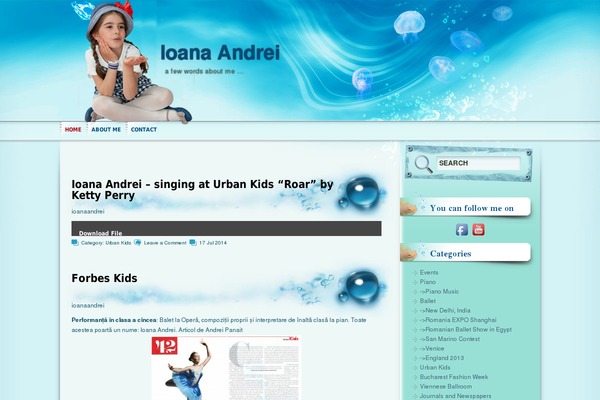 ioanaandrei.com site used Aqua-blue