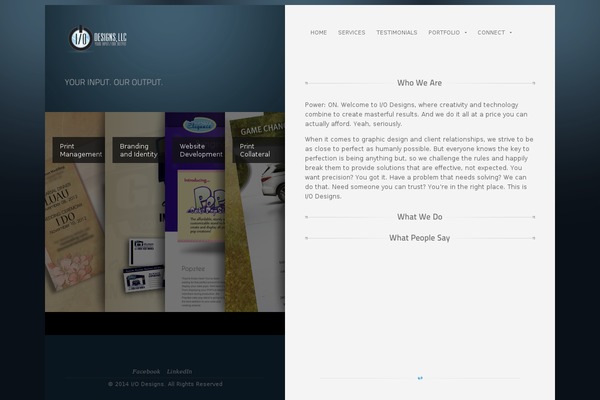 Coral theme site design template sample