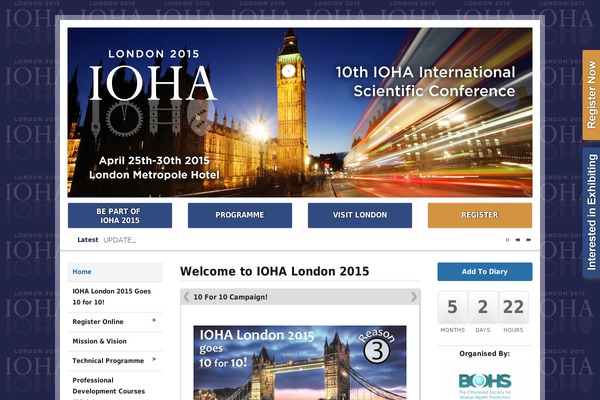 ioha2015.org site used Tumble-framework-child